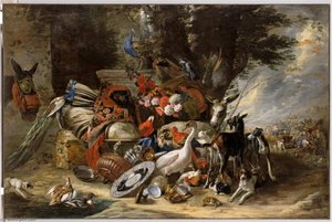 Animaux Et Ustensiles Dit Aussi Départ De Jacob Pour La Mésopotamie — Boel Pieter (boule)
