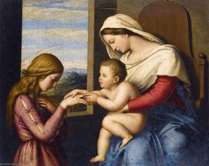 The Mystic Marriage Of Saint Catherine — Giovanni Salvi Da Sassoferrato