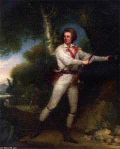 Portrait Of Captain Samuel Blodget In Rifle Dress — John Trumbull