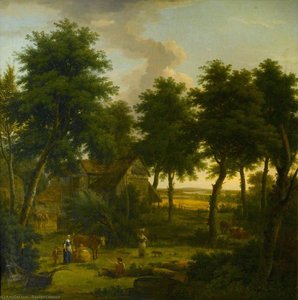Landscape With Figures — George Washington Thomas Lambert