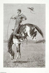 A Bucking Bronco — Henry Wolf