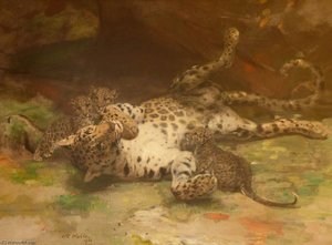 Cave Dwellers At Play — William Walls