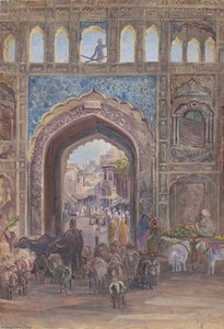 Gate At Lahore, Pakistan — Marianne North