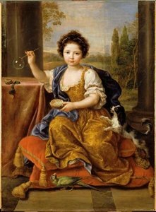 Louise Marie De Bourbon, Dite Mademoiselle De Tours La Fillette Aux Bulles De Savon (autre Titre) — Pierre Mignard