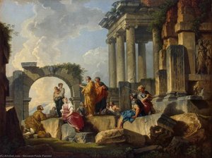 Apostle Paul Preaching On The Ruins — Giovanni Paolo Panini