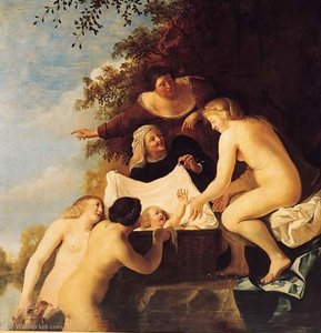The Finding Of Moses — Christiaen Van Couwenbergh