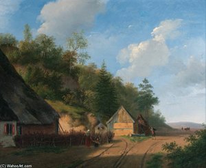 The Forester's House; At The Watermill — Andreas Schelfhout