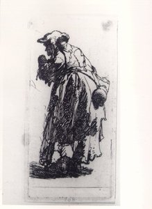 Vecchia Beggarina Con Una Cava — Rembrandt Van Rijn
