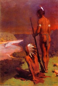 Indians On The Ohio — Thomas Pollock Anshutz