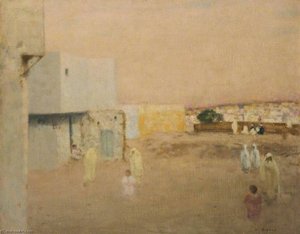 Bedouins Outside A Town — Henry A Bishop