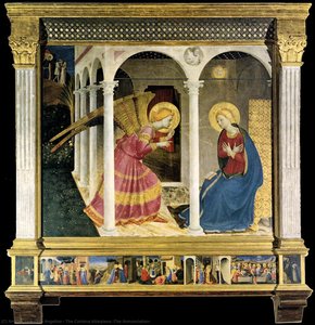 Uppenbarelsens Altarpiece (maria Och Gabriels Möte) — Fra Angelico