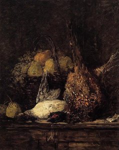 Pheasant, Duck And Fruit — Eugène Louis Boudin