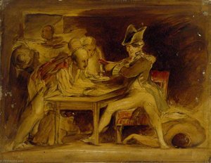 Nelson Sealing The Copenhagen Letter — Sir David Wilkie
