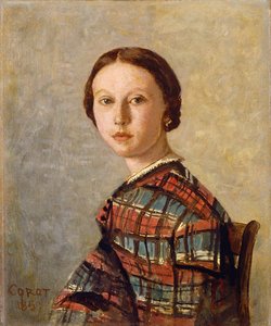 Ritratto Di Una Giovane Ragazza — Jean-baptiste-camille Corot