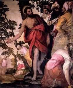 St John The Baptist Preaching — Paolo Veronese