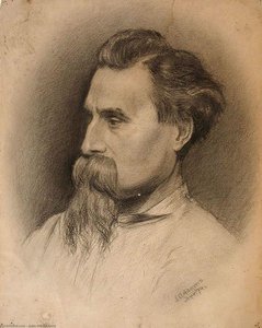 Study Of A Bearded Man 1 — John Ottis Adams