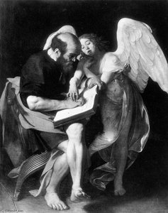 Saint Matthew Et L'ange — Caravage