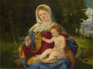 The Virgin And Child With A Shoot Of Olive — Andrea Previtali