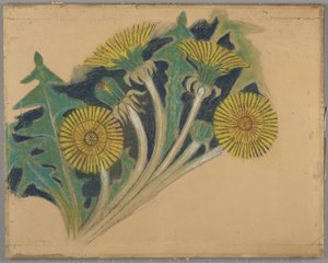 Sow Thistle Flowers. Design For The Painting Decoration The Parish Church In Biecz — Stanislaw Wyspianski