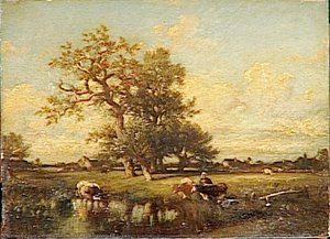 Vaches Au Bord De L'eau — Jules Dupré