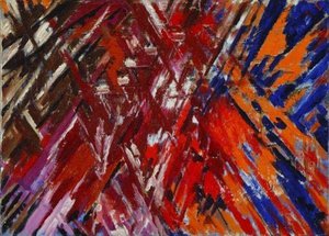 Rayonist Composition. Domination Of Red — Mikhail Fiodorovich Larionov