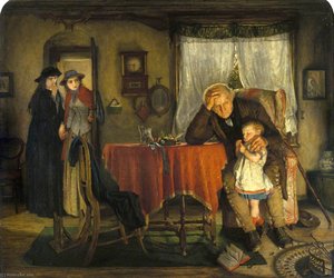 Scene From 'dora', By Alfred Tennyson — Alexander Hohenlohe Burr