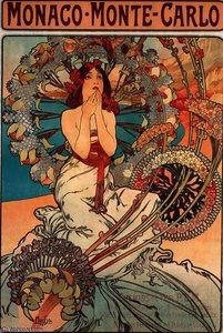 Monaco Monte-carlo — Alphonse Mucha