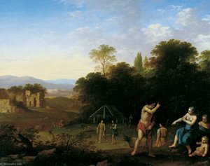 Landscape With Classical Figures — Cornelis Van Poelenburch
