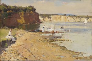 Slumbering Sea, Mentone — Tom Roberts