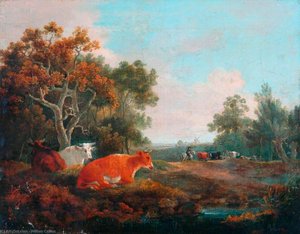 Landscape With Cattle — William Collins