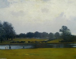 The Serpentine Hyde Park — Giuseppe De Nittis