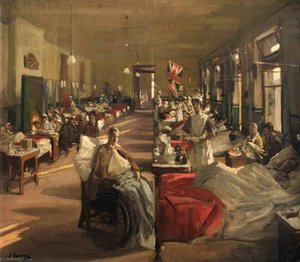 The First Wounded At The London Hospital, 1914 — Sir John Lavery