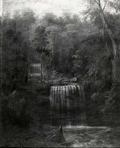 Minnenopa Falls, Minnesota, (painting) — Robert Seldon Duncanson