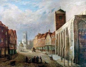 The Market Cross With St Crux, York — George Fall