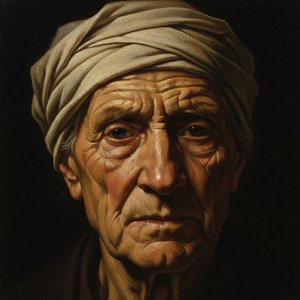 The Eternal Gaze: A Study In Tenebrist Wisdom — Marc Duvallier