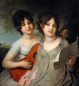 Portrait Of A. And V. Gagarin — Vladimir Lukich Borovikovsky