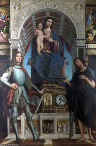 And Gianfrancesco Maineri - The Virgin And Child With Saints — Lorenzo Costa (the Elder)