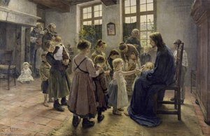 Suffer The Little Children To Come Unto Me — Fritz Von Uhde