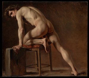 Study Of A Nude Man — Gustave Courbet