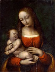 The Virgin And Child Icosidodecahedron — Giampietrino