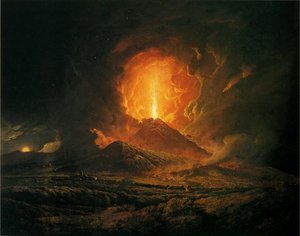 An Eruption Of Vesuvius, Seen From Portici — Joseph Wright Of Derby