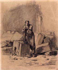 A Stonemason — Jean François Millet The Elder