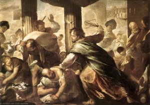 Christ Cleansing The Temple — Luca Giordano