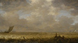 A Shallow Sea With Fishing Boats — Pieter Mulier The Elder