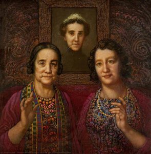 Portrait Of A Mother And Daughter — Thomas Arthur Bridson