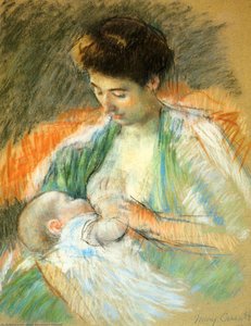 Mother Rose Nursing Her Child — Mary Stevenson Cassatt