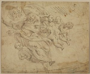 God The Father Supported By Angels — Donato Creti