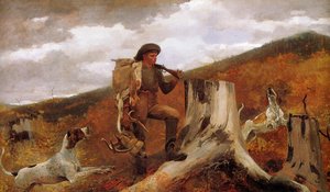 Caçador E Cães — Winslow Homer