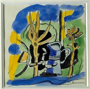 Composición Al Jarro — Fernand Léger