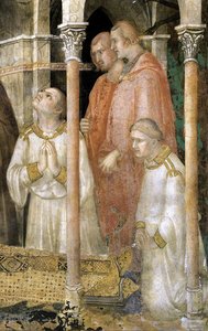 The Death Of St Martin (detail) — Simone Martini
